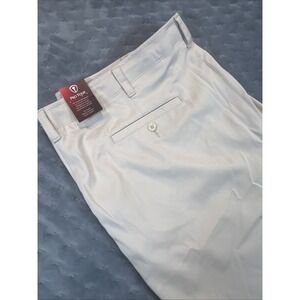 PGA Tour Golf Shorts Mens 34 7" Khaki Performance Active Waistband Cargo Stretch